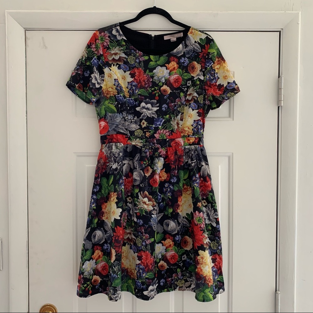 Forever 21 Floral Fit and Flare Dress